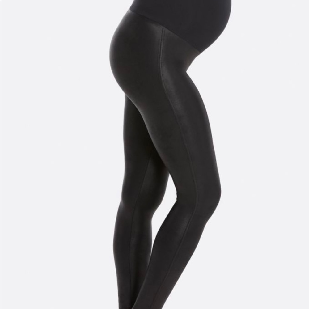 Mama Faux Leather Leggings